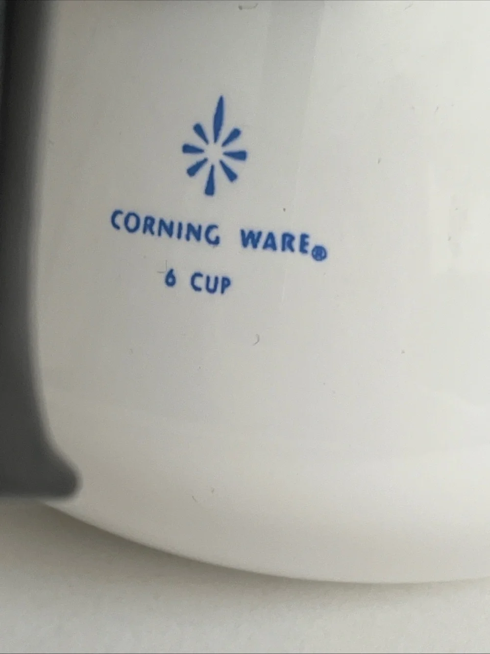 RARE Backstamp 1958 Vintage Corning Ware Blue Cornflower 6 Cup Teapot with lid